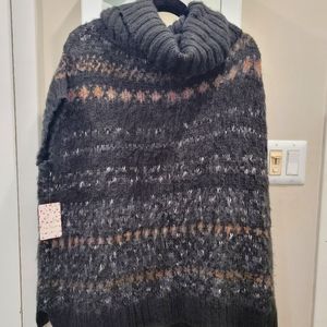 Free people m or l cowl neck sweater